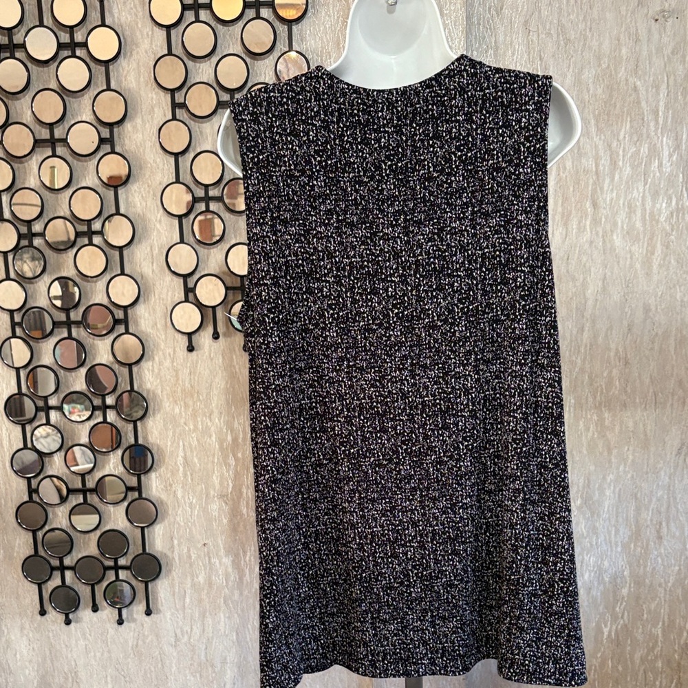 J. Jill Black and White Sleeveless Knit Tunic - Picture 6 of 6